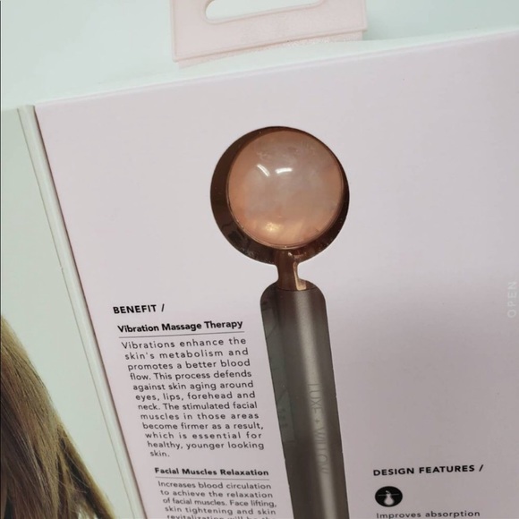 NEW LUXE + WILLOW Phoenix Rose Quartz Crystal Vibrating Facial Massager - Picture 7 of 9